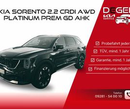 KIA SORENTO KIA SORENTO 2.2 CRDI AWD PLATINUM PREM GD AHK