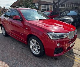 BMW X4 XDRIVE 30D 3.0 M35I SUV 5DR PETROL AUTO XDRIVE EURO 6 (START/STOP)