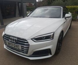 2017 AUDI A5 2.0 TFSI S LINE (190PS) CABRIOLET 2D TRONIC