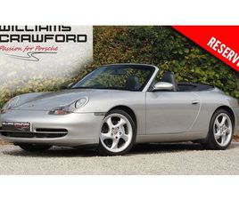 RESERVED - 1999 PORSCHE 996 (911) CARRERA 4 MANUAL CABRIOLET A VENDRE