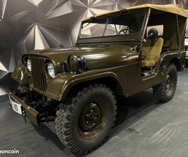 WILLYS M38A1 JEEP WILLYS M38A1 M38 4 CYLINDRES 2.2 72 CH ESSENCE BVM3 4 PLACES TISSU ROUE DE SECOURS COLLECTION 1953 M38A