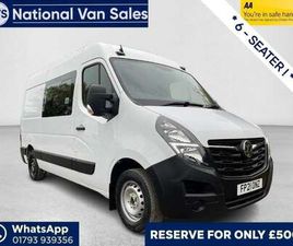 2021 VAUXHALL MOVANO 2.3 CDTI 3500 BITURBO EDITION FWD L2 H2 EURO 6 5DR PANEL VAN DIESEL MANUAL