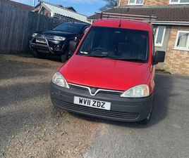 VAUXHALL, COMBO, CAR DERIVED VAN, 2011, MANUAL, 1248 (CC)