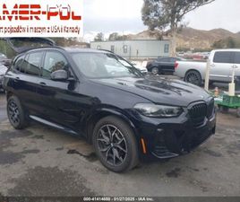 BMW X3 SDRIVE 30I BMW X3 2024 BMW X3 SDRIVE30I SPORTS ACTIVITY VEHICLE 2.0 BENZYNA 248KM