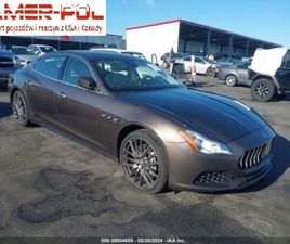 MASERATI QUATTROPORTE 2017 MASERATI QUATTROPORTE S 3.0L 3.0 BENZYNA 405KM