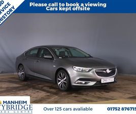 VAUXHALL INSIGNIA 2.0 TURBO D BLUEINJECTION TECH LINE NAV GRAND SPORT 5DR DIESEL MANUAL EURO 6 (START/STOP) (170 PS)