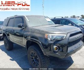 TOYOTA 4RUNNER TOYOTA 4-RUNNER 2018 TOYOTA 4RUNNER SR5 4WD (NATL) 4.0 BENZYNA 270KM