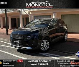 PEUGEOT 3008 PEUGEOT 3008 ALLURE 1.5 BLUEHDI 130 CH BOITE AUTO / CAMERA / RADAR DE RECUL / GRAND ECRAN / CARPLAY