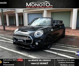 MINI CABRIO JOHN COOPER WORKS MINI MINI S JCW CABRIOLET 2.0 I 192CH BOÎTE AUTO JANTES JCW CAMERA APPLE CARPLAY ENTRETIEN MINI