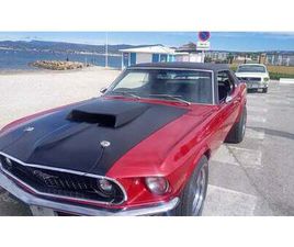 1969 FORD MUSTANG ROUGE AUTOMATIQUE, 3 VITESSES CONDUITE...