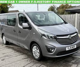2019 VAUXHALL VIVARO 1.6 CDTI 2900 BITURBO ECOTEC LIMITED EDITION NAV CREW VAN DOUBLE CAB 5DR DI ...