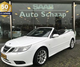 SAAB 9-3 CABRIOLET SAAB 9-3 CABRIO 1.8T VECTOR | RIJKLAAR INCL GARANTIE | HIRSCH 195 PK TREKHAAK AFNEEMBAAR PARKEERSENSOREN