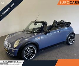 MINI CABRIO COOPER MINI COOPER 1.6 COOPER CHILI CABRIO LEES OPMERKINGEN LEDER PARKEERSENSOREN CRUISE CONTROL STOELVERWARMING CLIMA 17 INCH LM VELGEN APK 8/2/26