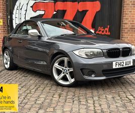 BMW SERIE 1 CABRIO 118 2.0 118D EXCLUSIVE EDITION CONVERTIBLE 2DR DIESEL MANUAL EURO 5 (START/STOP) (143 PS)