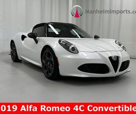 USED 2019 ALFA ROMEO 4C SPIDER MANHEIM PA 17545