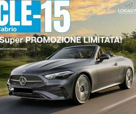 MERCEDES-BENZ CLE CABRIO 220 D AMG LINE ADVANCED PLUS AUTO NUOVA A VERDELLINO