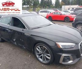 AUDI A5 SPORTBACK 45 TFSI AUDI A5 SPORTBACK PREMIUM PLUS 45 TFSI QUATTRO S TRONIC 2021 2.0L 2.0 261KM