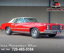 CHEVROLET MONTE CARLO 1977 CHEVROLET MONTE CARLO FOR SALE
