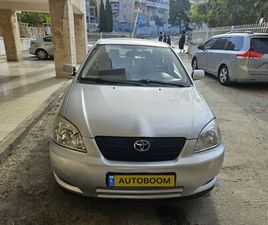 TOYOTA ALLEX 1.5 AT (109 כס)