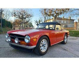 1971 TRIUMPH TR6 ROUGE MANUEL, 4 VITESSES CONDUITE À GAUC...