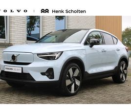 VOLVO C40 RECHARGE TWIN ULTIMATE 82 KWH | GLAZEN DAK | SEMI ELEK. TREKHAAK | 360° CAMERA | KUNSTLEDEREN BEKLEDING | BLIND SPOT | EXTRA GETINT GLAS | VERWARMBARE