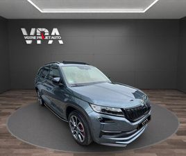 ŠKODA KODIAQ VRS · 2.0 BITDI 240 CH · DSG7 4X4 · TOIT PANORAMIQUE · ALCANTARA