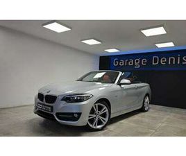 BMW SERIE 2 CABRIO 218 CABRIOLET *PACK SPORT*GPS*LED*CUIR*GARANTIE*