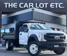 FORD F550 USED 2020 FORD F-550 CHASSIS XL DUMP TRUCK!! 4X4, 3 PASSENGER, DIESEL!!
