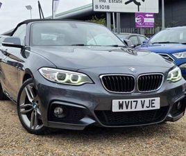 BMW SERIE 2 CABRIOLET 225 2017 BMW 2 SERIES 2.0 225D M SPORT CONVERTIBLE 2DR DIESEL AUTO EURO 6 (START/STOP) (224 PS) CONVERTIBLE ...