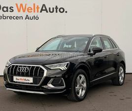 AUDI Q3 35 TFSI AUDI Q3 35 TFSI BASIS S-TRONIC MO-I. 1 GAZDÁS. KEVÉS KM-REL. PRÉMIUM GARANCIÁVAL!