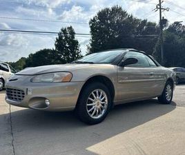 CHRYSLER SEBRING CABRIOLET 2002 CHRYSLER SEBRING LIMITED CONVERTIBLE
