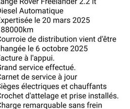 LAND ROVER FREELANDER 2.2 AUTOMATIQUE CANTON GENÈVE
