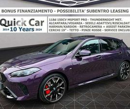 BMW SERIE 1 118 MSPORT PRO,TETTO,CERCHI 19,FULL LED,HARMAN KARDON