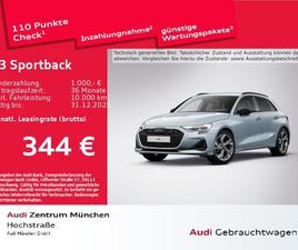 AUDI A3 SPORTBACK 30 TFSI AUDI A3 SPORTBACK ADVANCED TFSI 110 KW S TRONIC