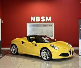 2016 ALFA ROMEO 4C TBI CONVERTIBLE PETROL MANUAL