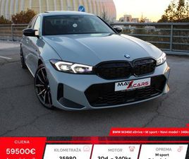 BMW M340D XDRIVE•MSPORT•NOVI MODEL•KROVNI PROZOR•HEAD UP•KAMERA•340KS, 2023 GOD.
