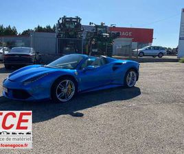 FERRARI 488 SPIDER 488 SPIDER -CARTE GRISE FRANÇAISE ENDOMMAGÉ