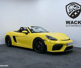 PORSCHE 718 BOXSTER SPYDER PORSCHE 718 SPYDER 4.0L 420 CV PDK / PREMIÈRE MAIN / JAUNE RACING / CUIR COMPLET / CARBONE / BAQUETS 918