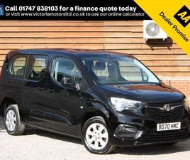 VAUXHALL COMBO 2020 - 1.5 TD COMBO LIFE XL ENERGY 7 SEATER MPV 5-DOOR