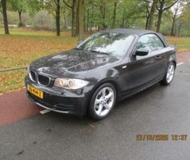 BMW 1-SERIE 2.0 118I CABRIO 2010 ZWART — BMW — MARKTPLAATS