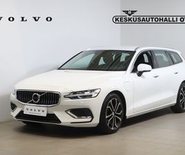 VOLVO V60 T6 TWE AWD INSCRIPTION EDITION AUT - VM 2022 / VOLVO SELEKT TAKUU / ADAPT VAKIONOP /NAHAT / HI LED / KAMERA / NAVI / SÄHKÖPENKKI / 1 OMISTAJA
