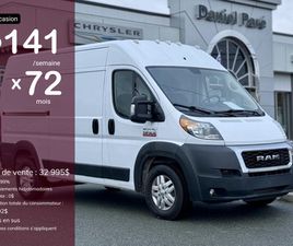 RAM TRUCKS RAM PROMASTER CARGO VAN RAM PROMASTER CARGO VAN 2020 1500 HIGH ROOF 136PO | 10PI PLANCHER | CLOISON |