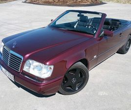 MERCEDES CLASSE E CABRIO E 200 WINTERPREIS! 124ER E200 CABRIO IN RUBINROT METALLIC