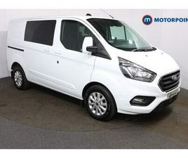 FORD TRANSIT CUSTOM 2022 FORD TRANSIT CUSTOM 2.0 ECOBLUE 170PS LOW ROOF D-CAB LIMITED VAN AUTO CREW BUS DIESEL AUTOMATIC