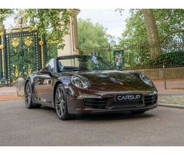 PORSCHE 911 CARRERA CABRIOLET TYPE 991.1 PDK 350CV - ACAJOU MÉTALLISÉ ET COCOA