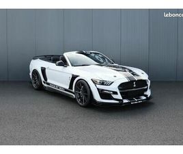 FORD MUSTANG CABRIOLET SHELBY GT500 MUSTANG CABRIOLET V8 LOOK GT 500 BASE GT5.0 BVA6 421CV BLANC NACRE 06/2017 COC EUROPE & MALUS INCLUS PACK PREMIUM & PACK CONFORT HIFI SHAKER + CAISSON DE BASSE