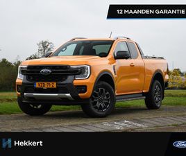 FORD RANGER WILDTRAK FORD RANGER WILDTRAK 2.0 SUPER CAB ECOBLUE 204PK AUTOMAAT TREKHAAK | 360° CAM. | 18''LM | DODE HOEK | NAVI | DAB | LEDER