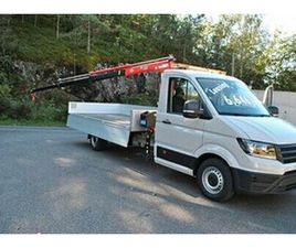 VOLKSWAGEN CRAFTER 4,2M FLAK MED KRAN ML 230,3