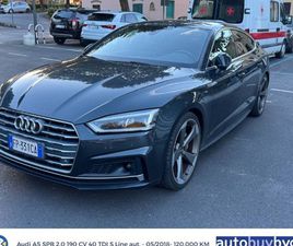 AUDI A5 SPORTBACK 2.0 TDI 190 CV 40 S LINE AUTOMATICA