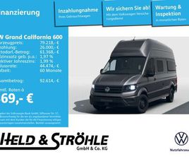 VOLKSWAGEN GRAND CALIFORNIA VOLKSWAGEN GRAND CALIFORNIA 600 AKTION! DIESELHZG.